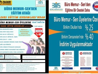 Eğitime 2 ayrı destek daha….